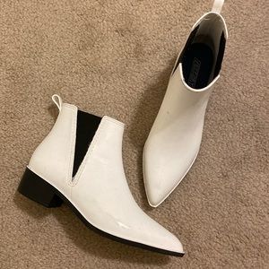 Jeffrey Campbells Mist Ankle Rain boots white